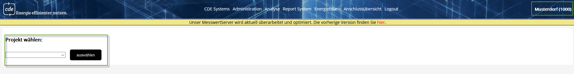 Netzauswahl Netzauswahl